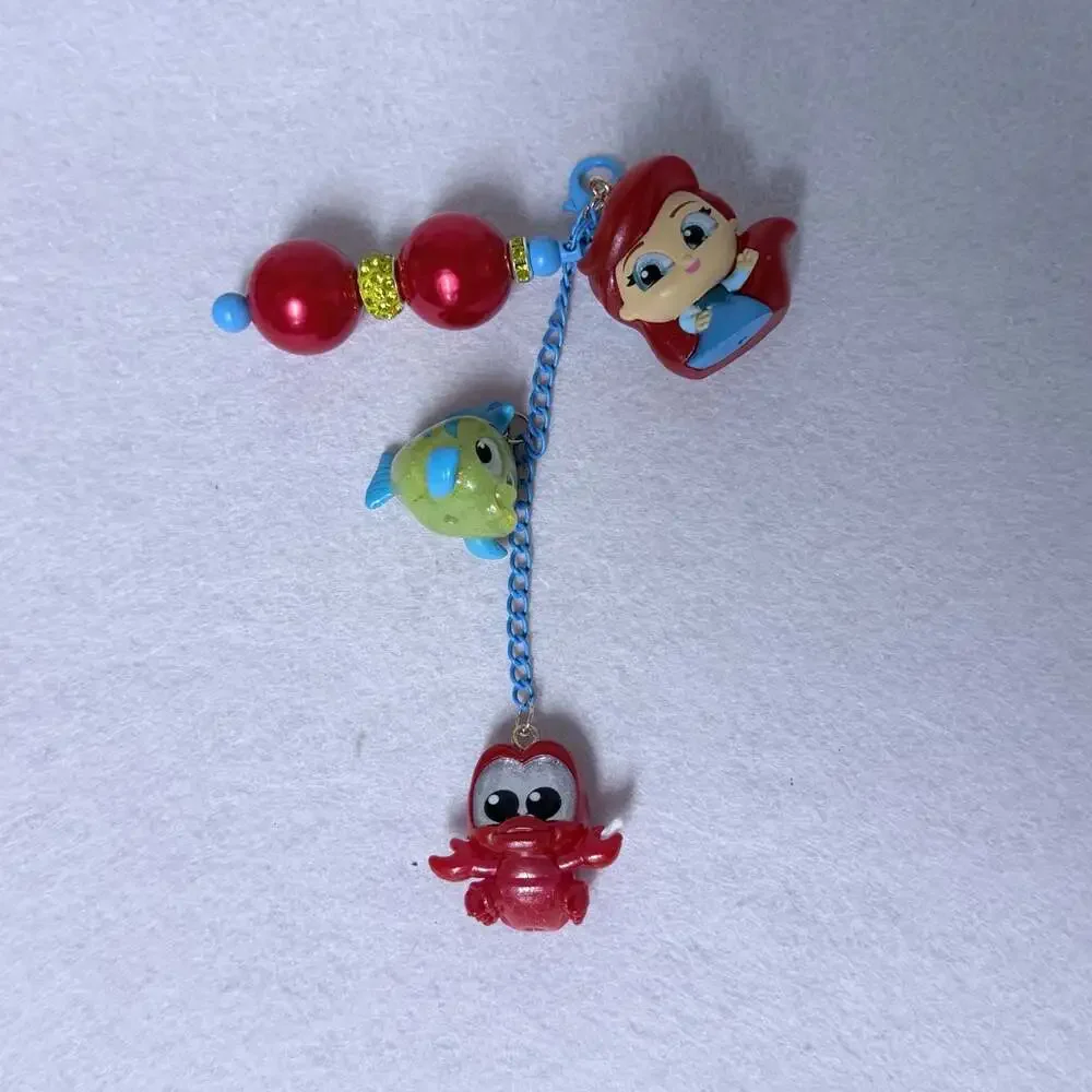 Disney Doorables The Little Mermaid Beaded Keychain Bag Charm